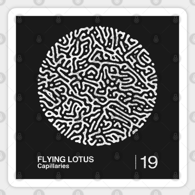 Flying Lotus / Minimalist Graphic Artwork Fan Design Magnet by saudade